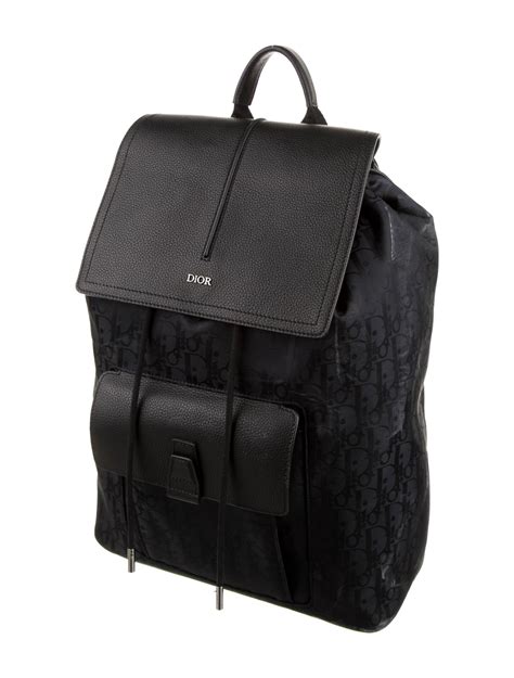 dior black backpack|dior oblique backpack.